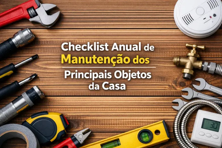 Ferramentas para checklist anual de manutenção doméstica em 2026