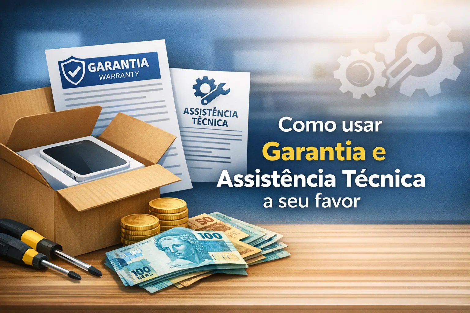 Garantia e Assistência Técnica: moedas e notas de reais