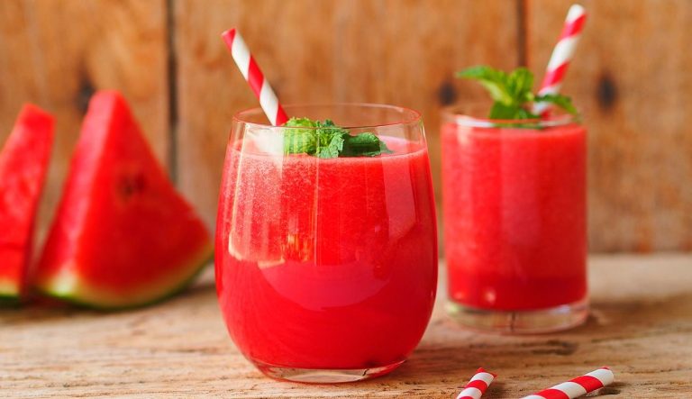 suco de Melancia e Hortelã